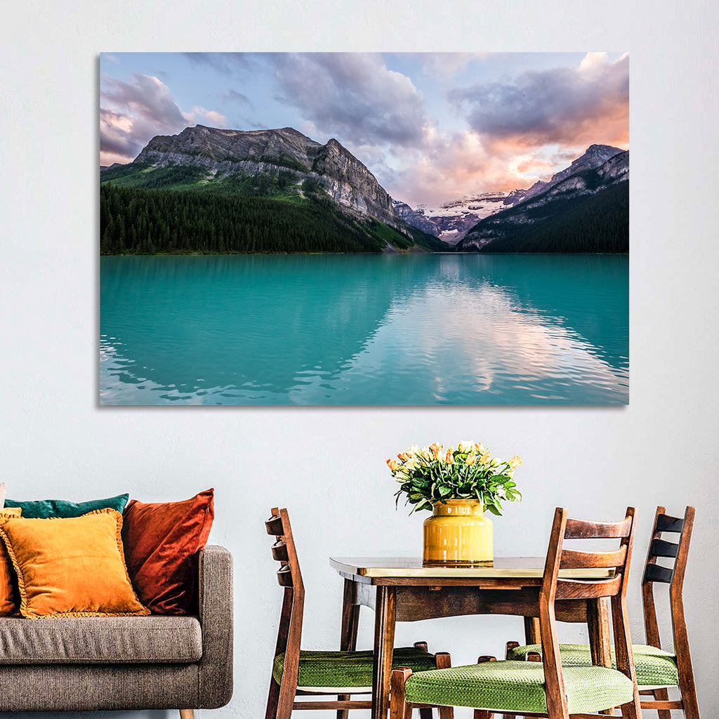 Turquoise Sunset at Lake Louise Wall Art