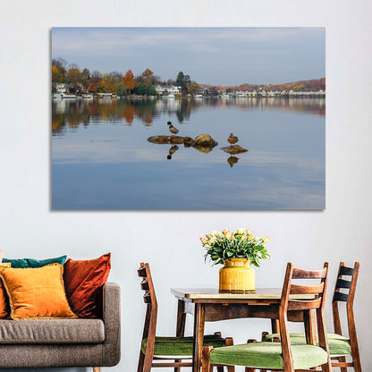 Lake Hopatcong Autumn Reflection Wall Art