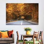 Autumn Forest Road with Canopy Wall Art