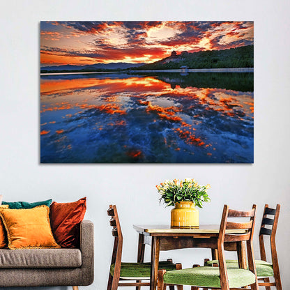 Kunming Lake Sunset, Summer Palace Wall Art