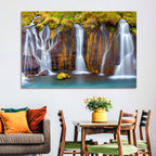 Hraunfossar Falls Wall Art