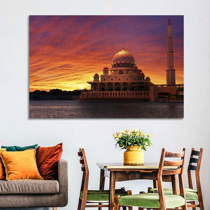 Putrajaya Mosque Sunset Wall Art