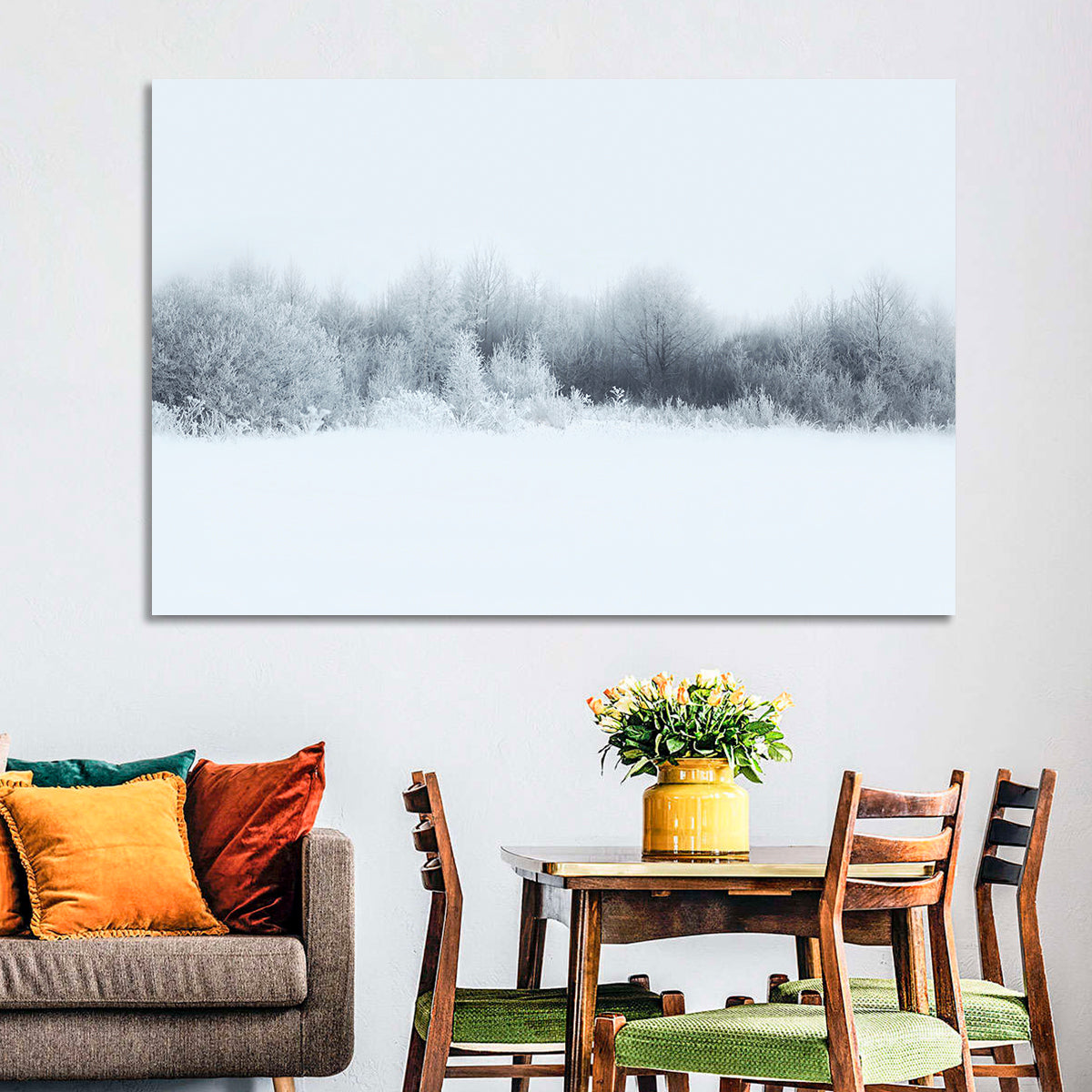 Frosted Winter Forest Wall Art