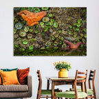 Orange Starfish Tide Pool Wall Art