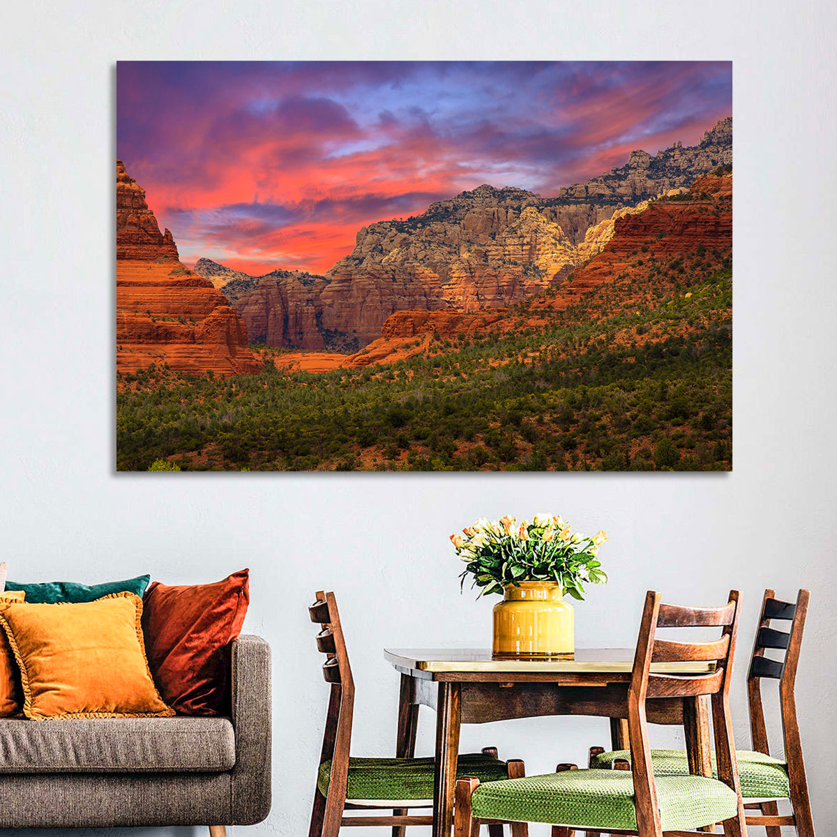 Sedona Red Rocks Sunrise Wall Art