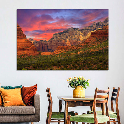 Sedona Red Rocks Sunrise Wall Art