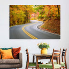 Winding Autumn Road Wall Art