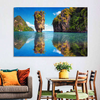 Ko Tapu Limestone Stack, Phang Nga Wall Art