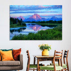 Oxbow Bend Dawn Reflection Wall Art