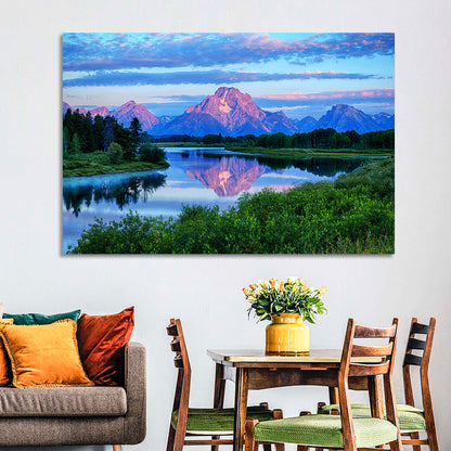 Oxbow Bend Dawn Reflection Wall Art
