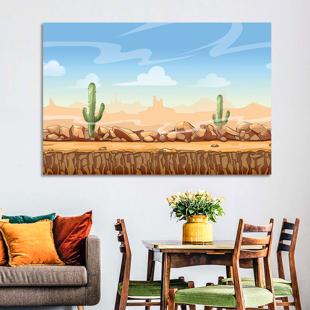 Digital Desertscape Wall Art