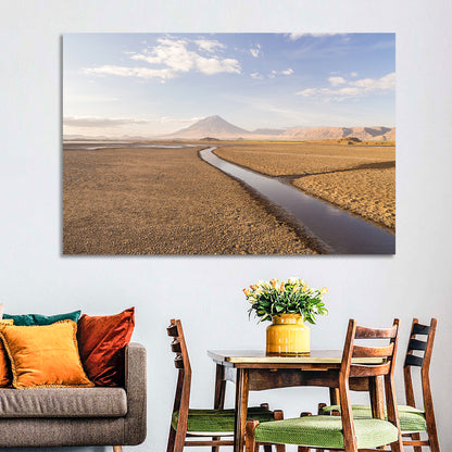Lake Natron with Ol Doinyo Lengai Wall Art