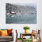 Lake Louise Winter Reflection Wall Art