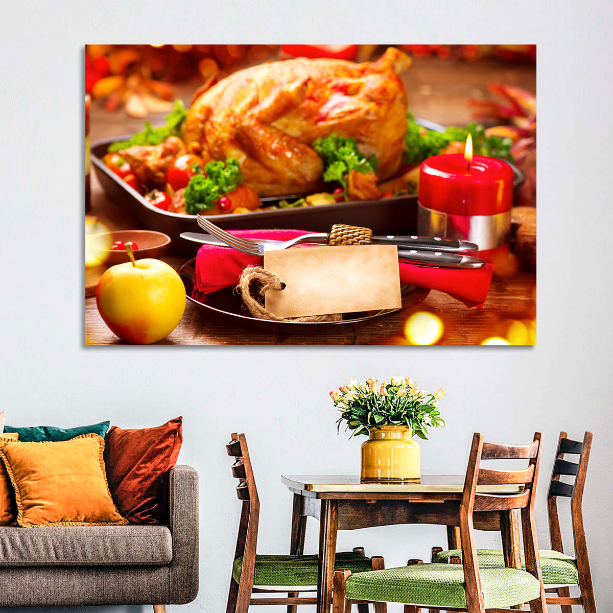 Roasted Turkey Holiday Still Life Wall Art