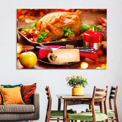 Roasted Turkey Holiday Still Life Wall Art