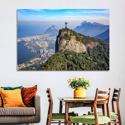 Rio De Janeiro Skyline with Christ the Redeemer Wall Art