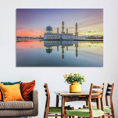 Kota Kinabalu City Mosque at Sunrise Wall Art