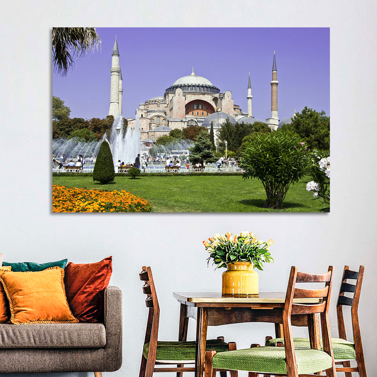 Hagia Sophia Fountain Gardens Istanbul Wall Art