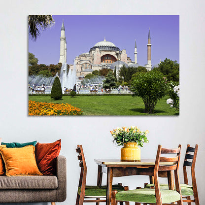 Hagia Sophia Fountain Gardens Istanbul Wall Art