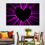 Glowing Heart Wall Art