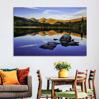 Sprague Lake Sunrise Reflection Wall Art