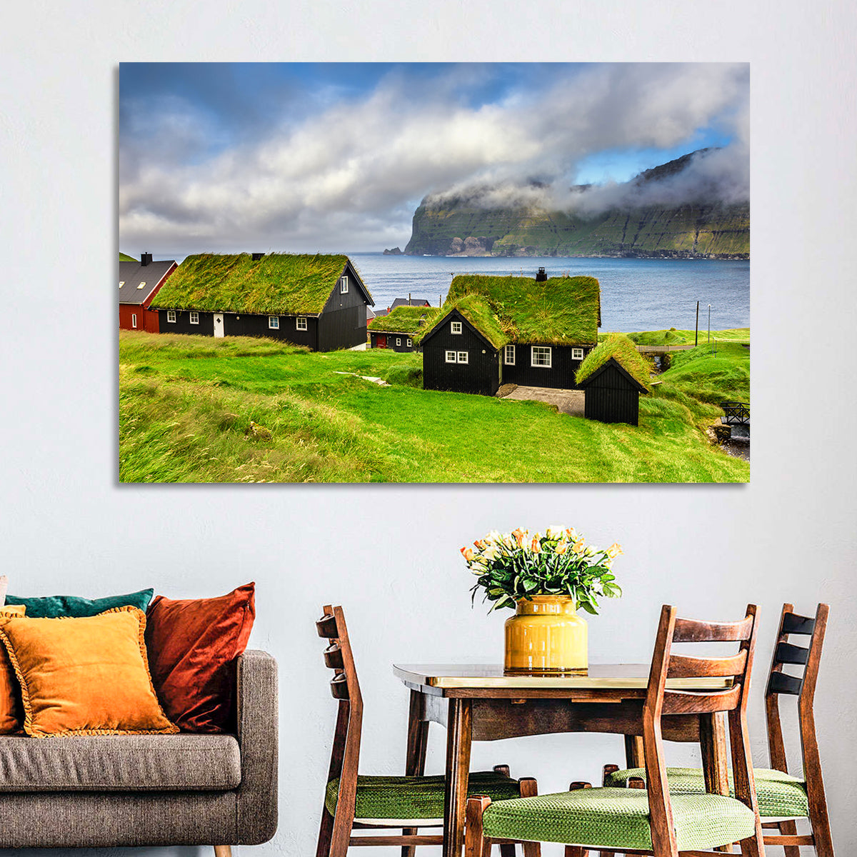 Saksun Village Landscape Wall Art