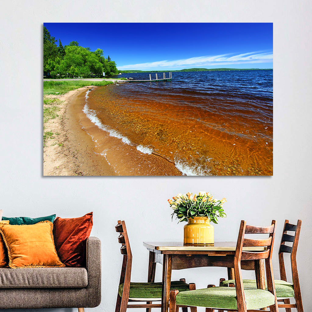 Lake Gogebic Sunny Shoreline Wall Art