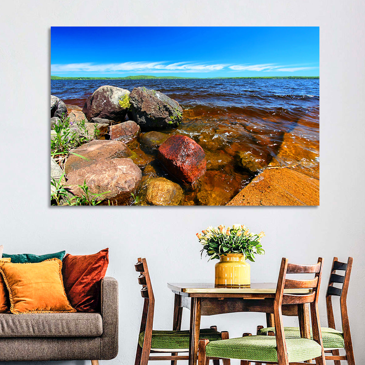 Lake Gogebic Rocky Shoreline Wall Art