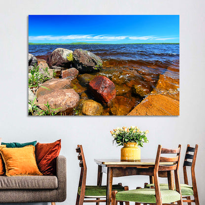 Lake Gogebic Rocky Shoreline Wall Art