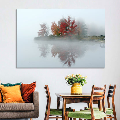 Autumn Morning at Crystal Lake Wall Art