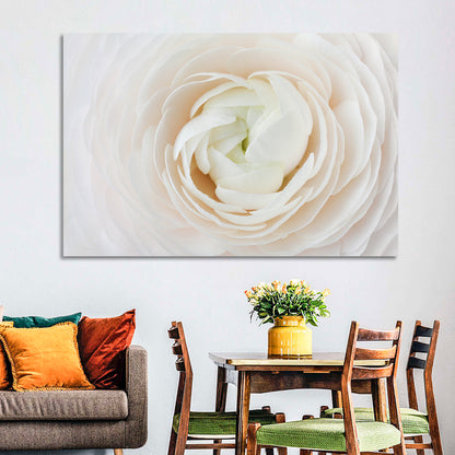 Peach Ranunculus Macro Bloom Wall Art