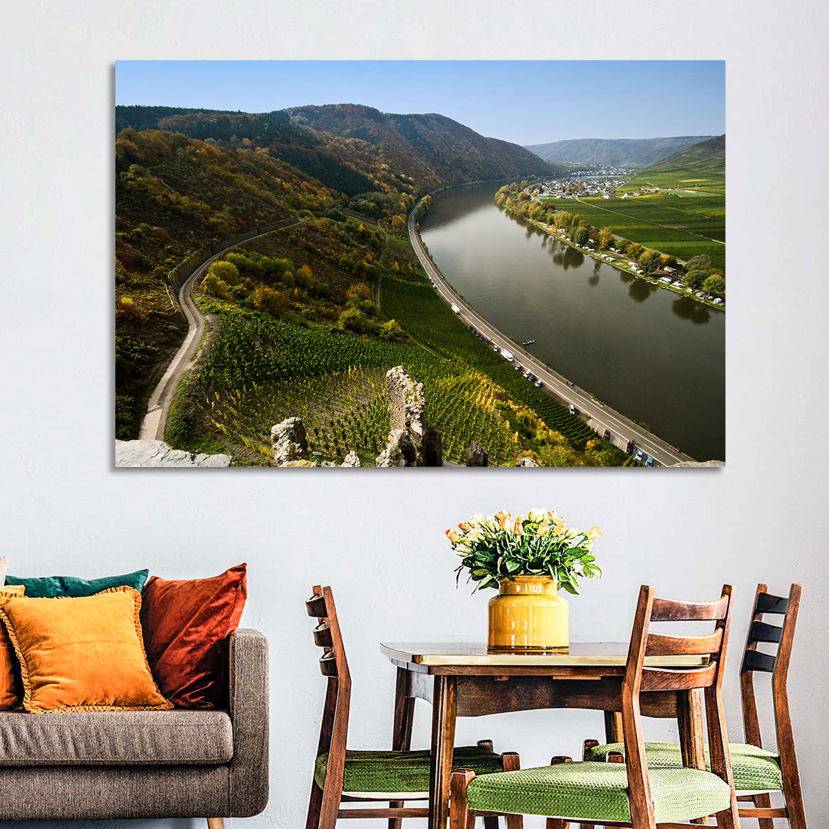 Mosel Valley at Bremm, Germany Wall Art