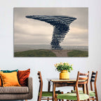 Singing Ringing Tree on Grassy Hill Wall Art