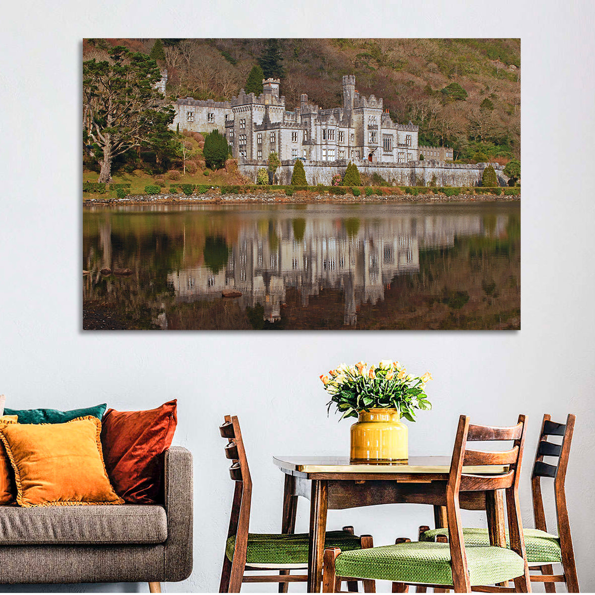 Kylemore Abbey Reflection Wall Art