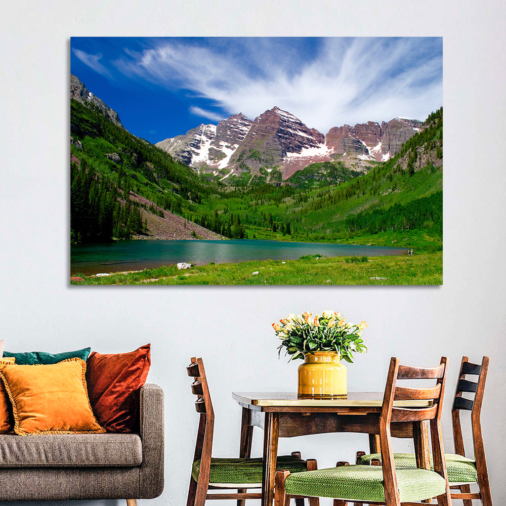 Maroon Bells Reflections at Maroon Lake Wall Art