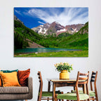 Maroon Bells Reflections at Maroon Lake Wall Art