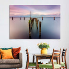 Lake Monroe Pier at Dusk Wall Art