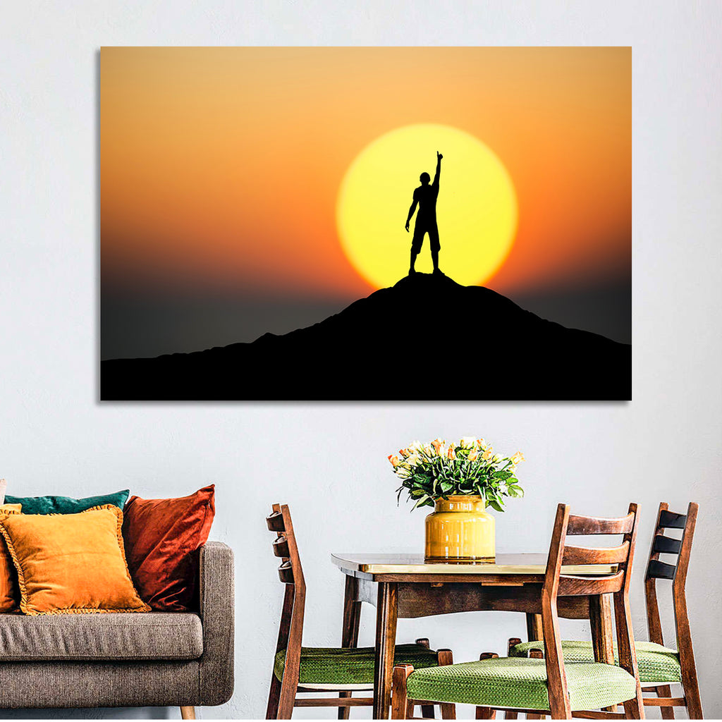 Champion Silhouette at Sunset Wall Art