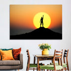 Champion Silhouette at Sunset Wall Art