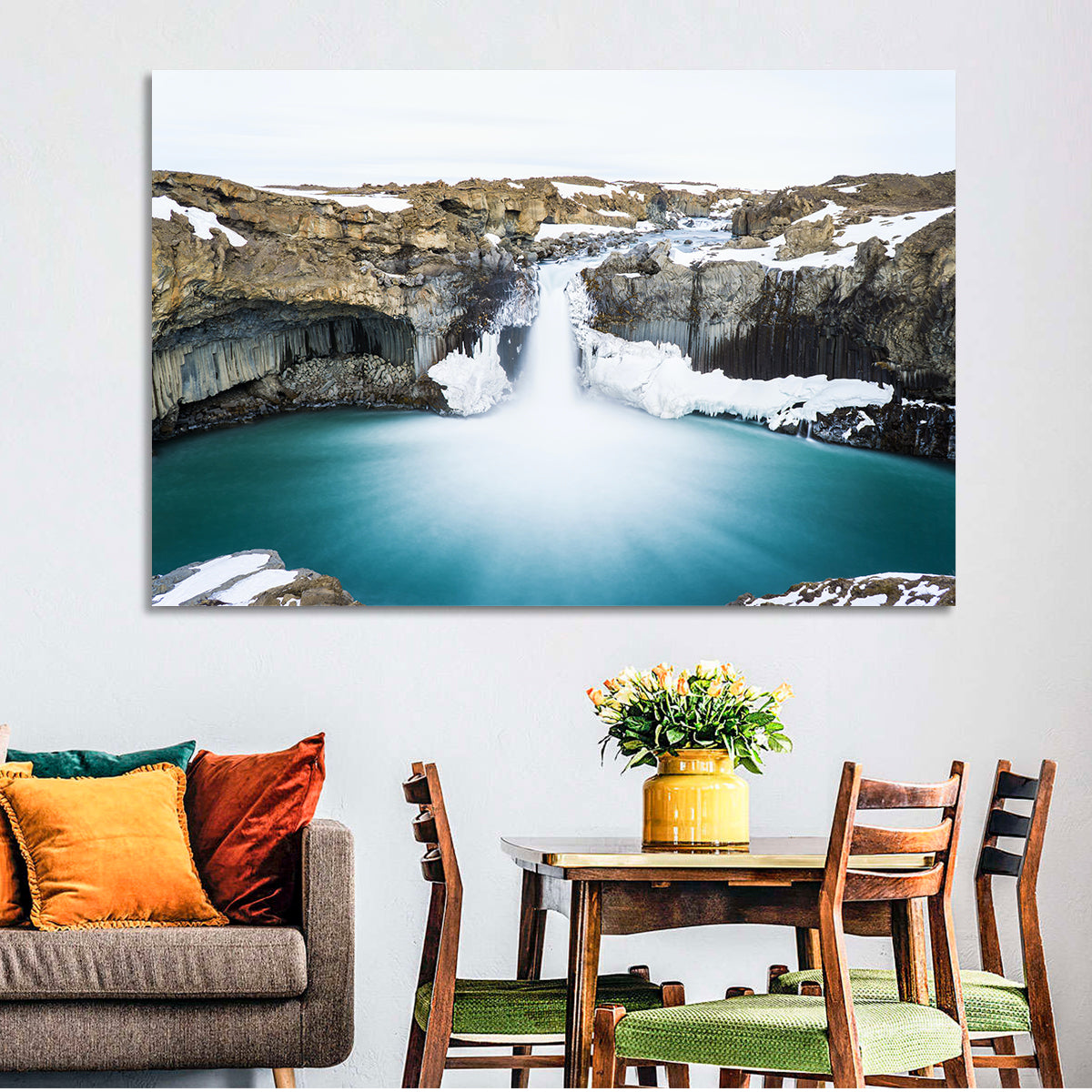 Aldeyjarfoss Basalt Waterfall Wall Art
