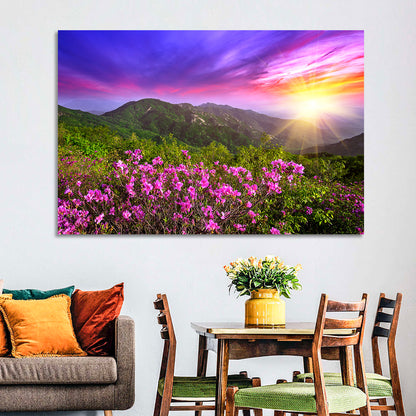 Hwangmaesan Mountain Sunset Wall Art