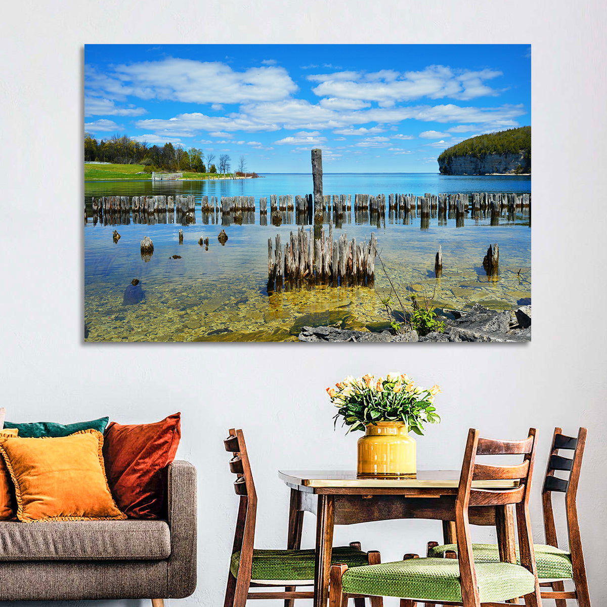 Big Bay De Noc Garden View Wall Art