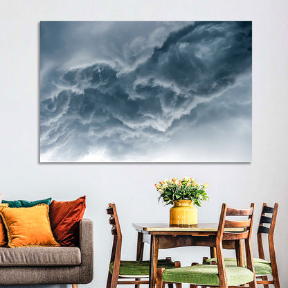 Turbulent Storm Cloud Abstract Wall Art