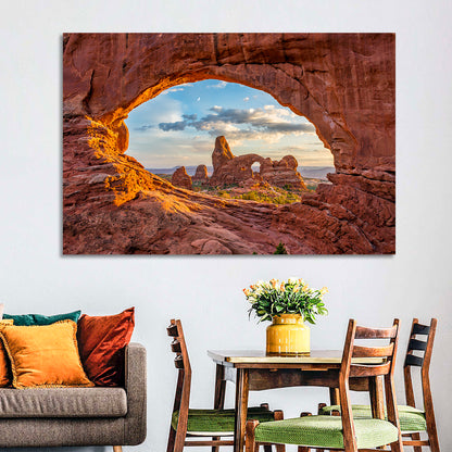 Turret Arch Through North Window Wall Art