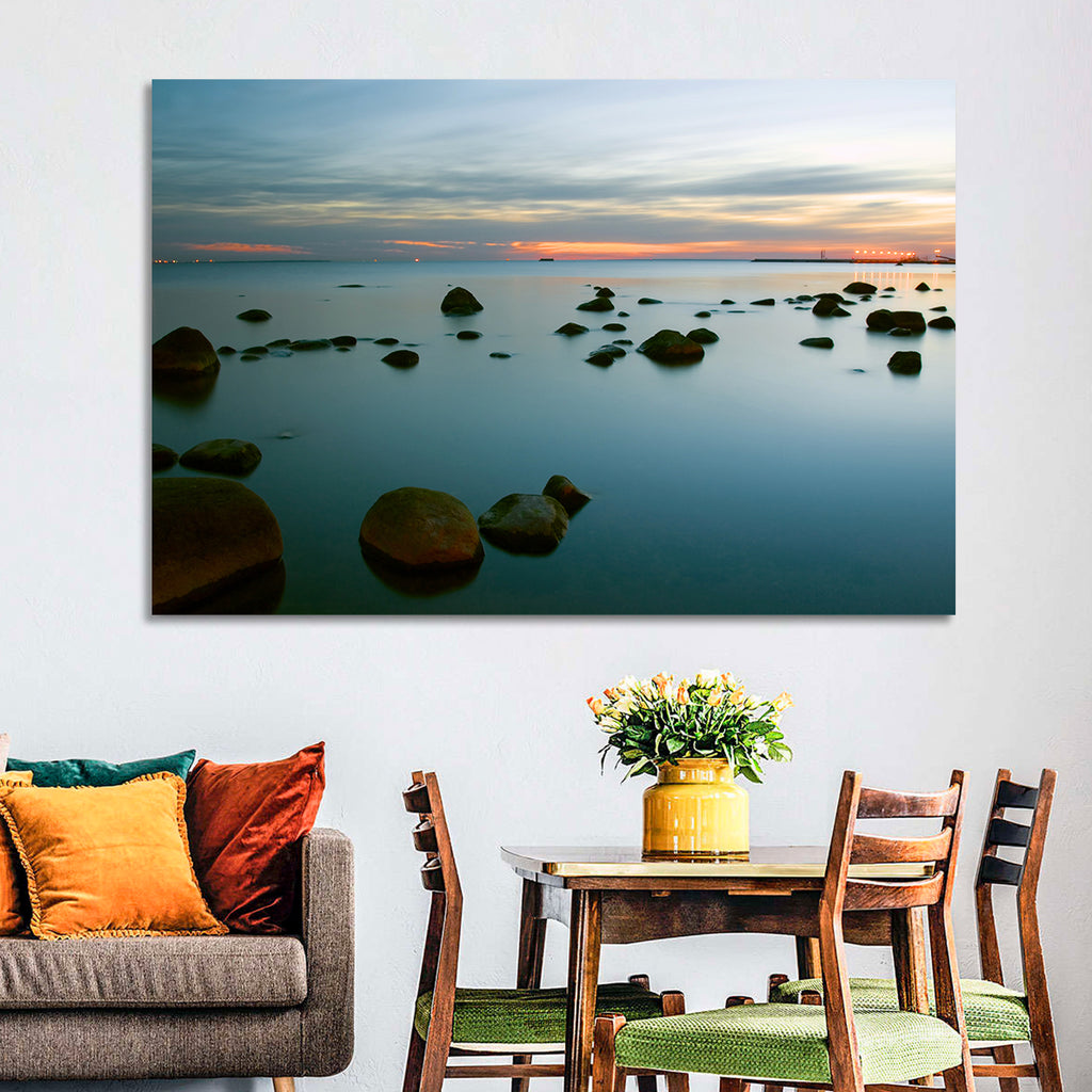 Baltic Sea at Twilight Wall Art