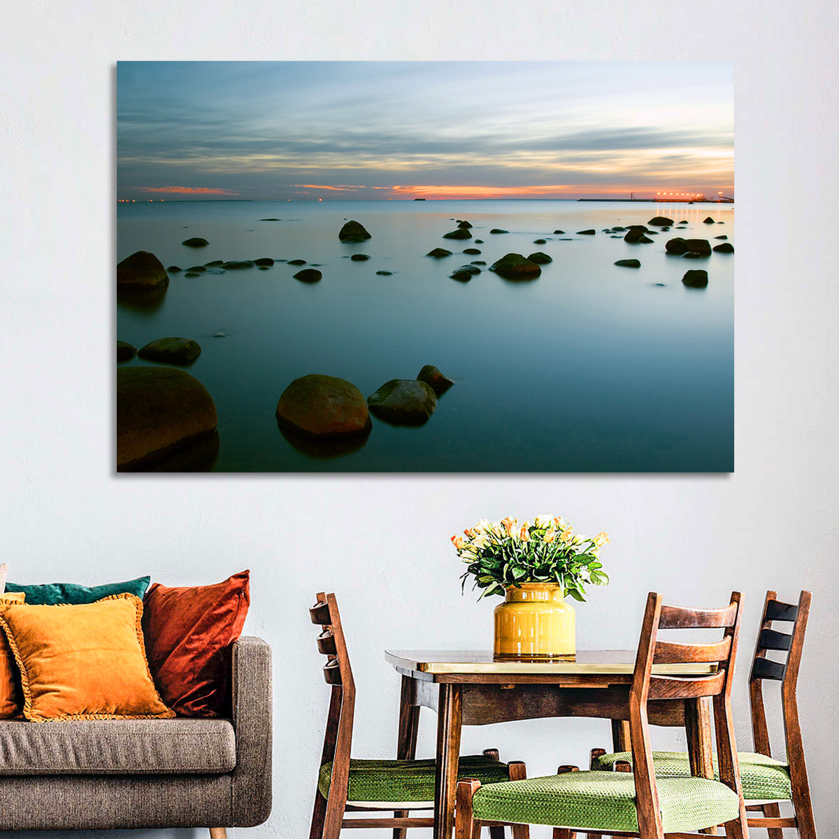 Baltic Sea at Twilight Wall Art