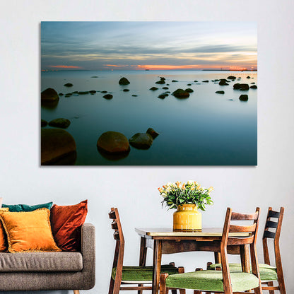 Baltic Sea at Twilight Wall Art