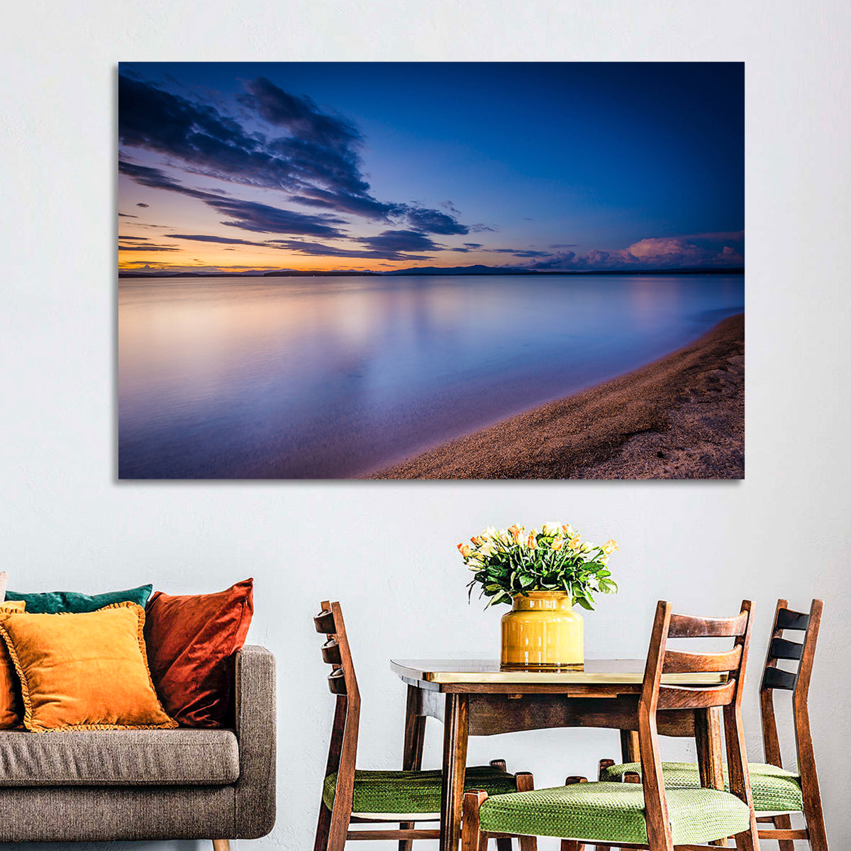 Lake Winnipesaukee Shoreline Sunset Wall Art