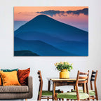 Twilight Mountain Range Wall Art