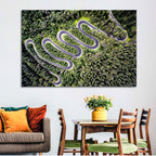Serpentine Mountain Road Wall Art